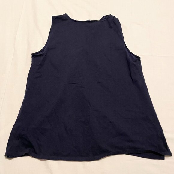 Tommy Hilfigure Womens Large Sleeveless Top Ruffle Front - Picture 8 of 16